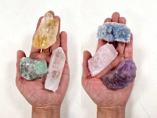 6 Pieces Jumbo Crystals Healing Gift Set