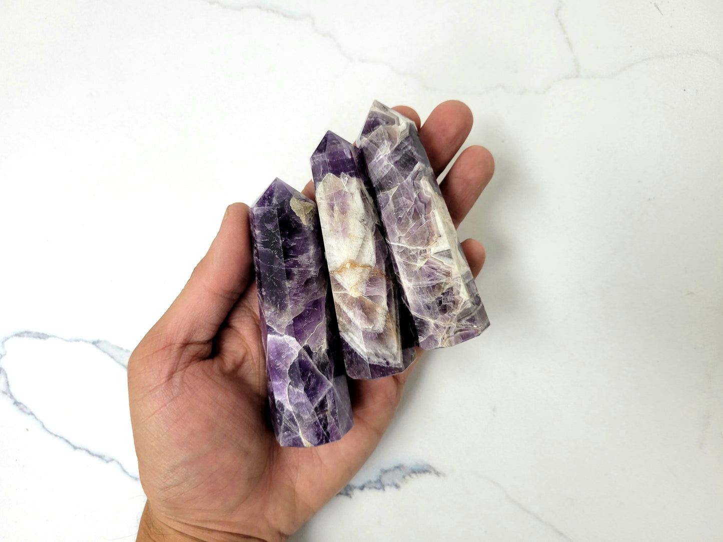 Amethyst Crystal Tower Octagon Point