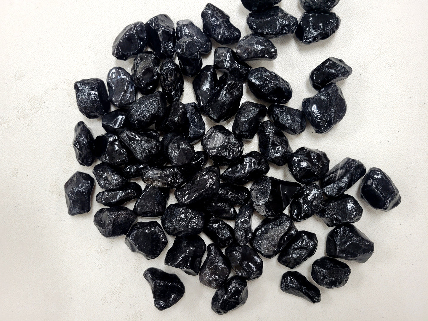 Raw Apache Tears Crystal Stones Medium Chunks 1" to 2"