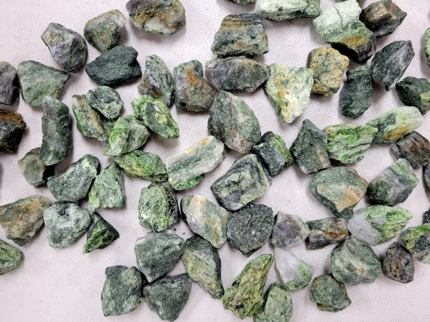 Rough Diopside Crystal Stones from Brazil - Bulk Raw Crystals