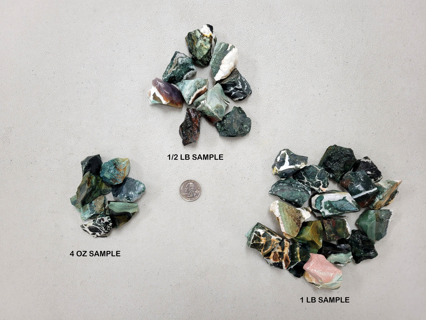 Indian Turquoise AKA Green Sardonyx Bulk Rough Crystals