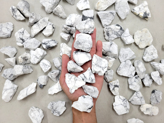 Howlite Crystals Raw Rough Stones Bulk