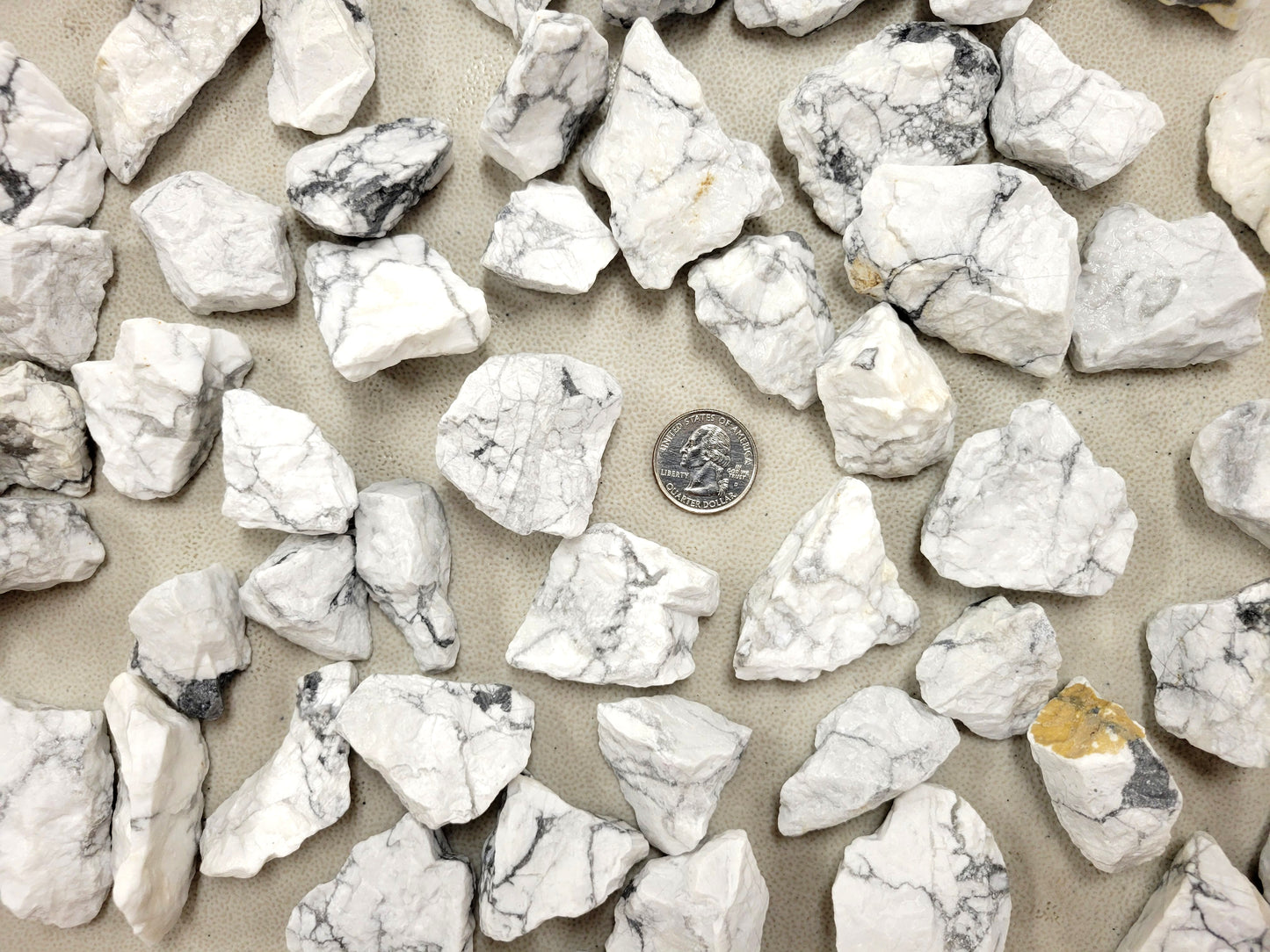 Howlite Crystals Raw Rough Stones Bulk