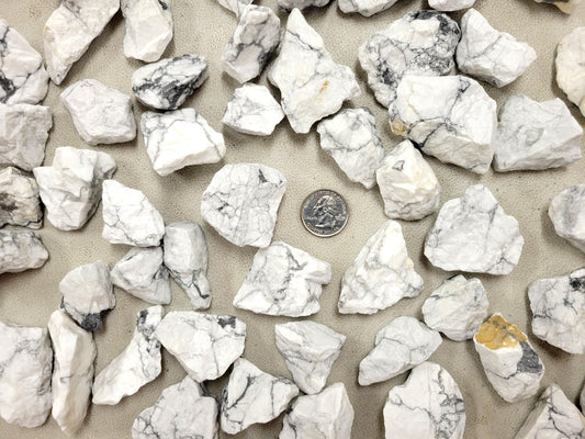 Howlite Crystals Raw Rough Stones Bulk