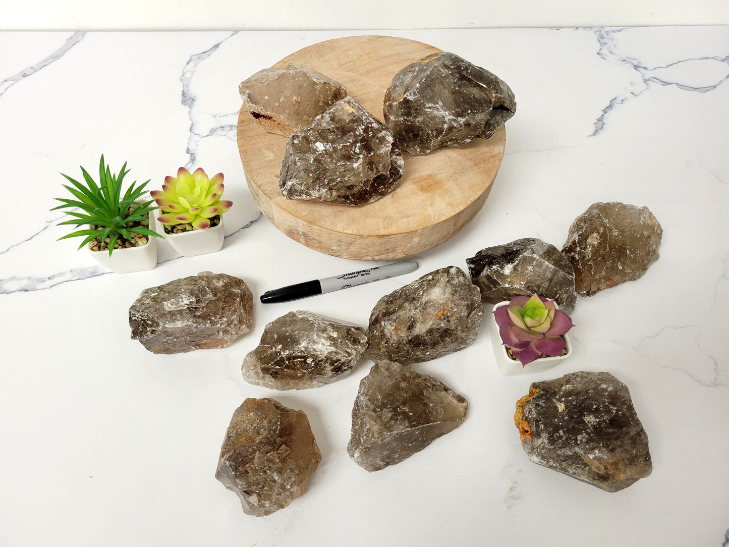 Large Smoky Quartz Crystal Chunk from Brazil