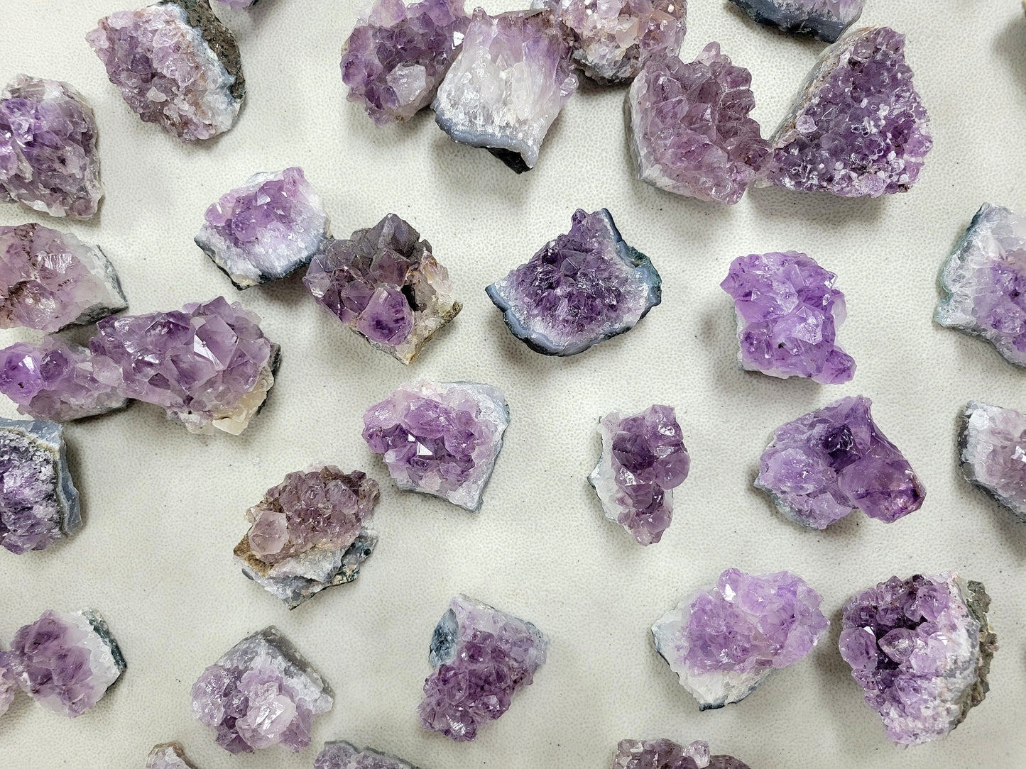 Mini Amethyst Clusters From Brazil