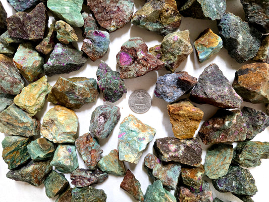 Ruby Zoisite Raw Rough Crystal Stones Bulk from Tanzania