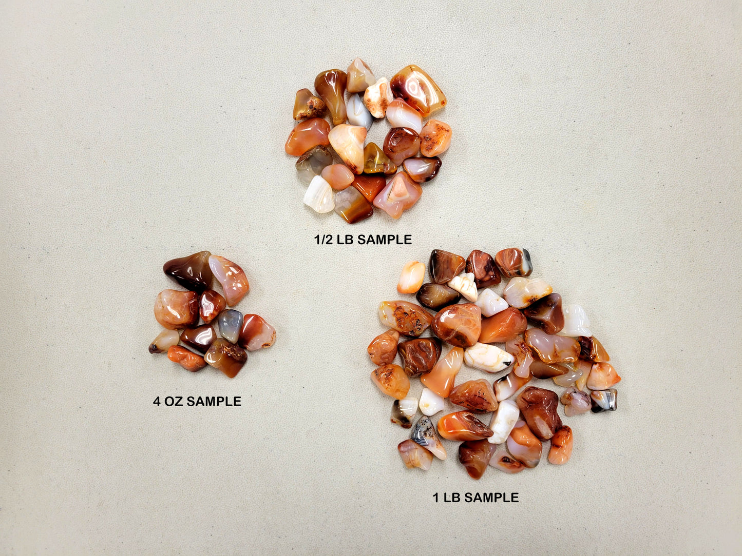 Tumbled Carnelian Crystal Stones from Madagascar