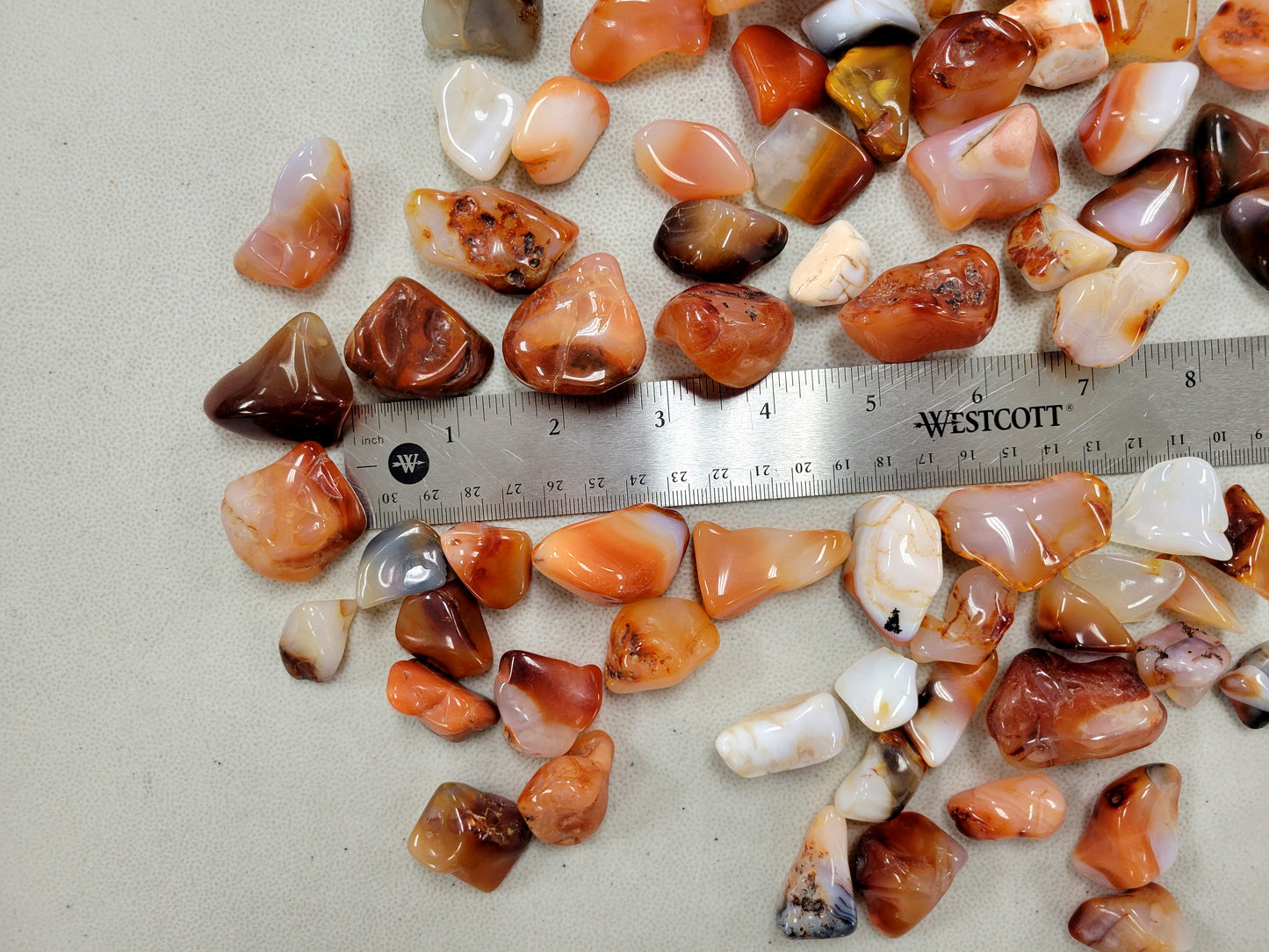 Tumbled Carnelian Crystal Stones from Madagascar