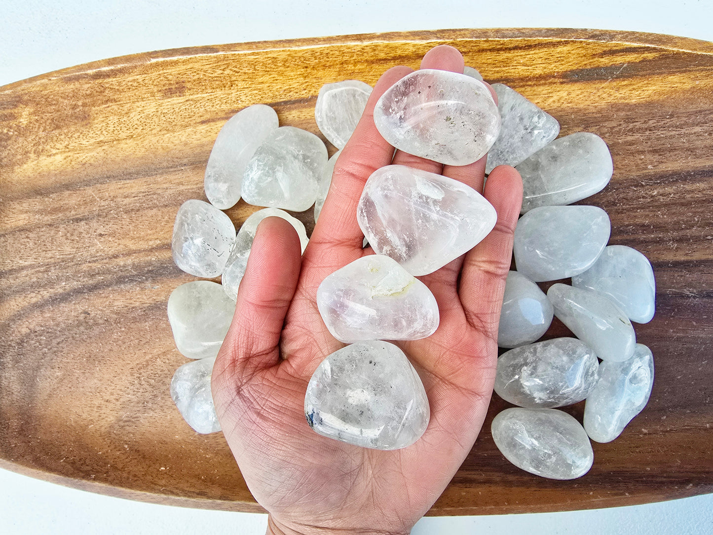 Tumbled Clear Quartz Crystal Large Pieces
