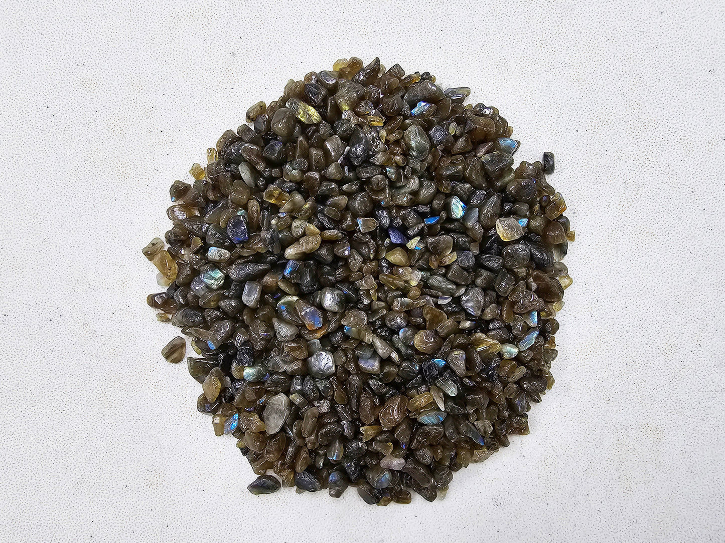 Tumbled Labradorite Crystal Chips from Madagascar