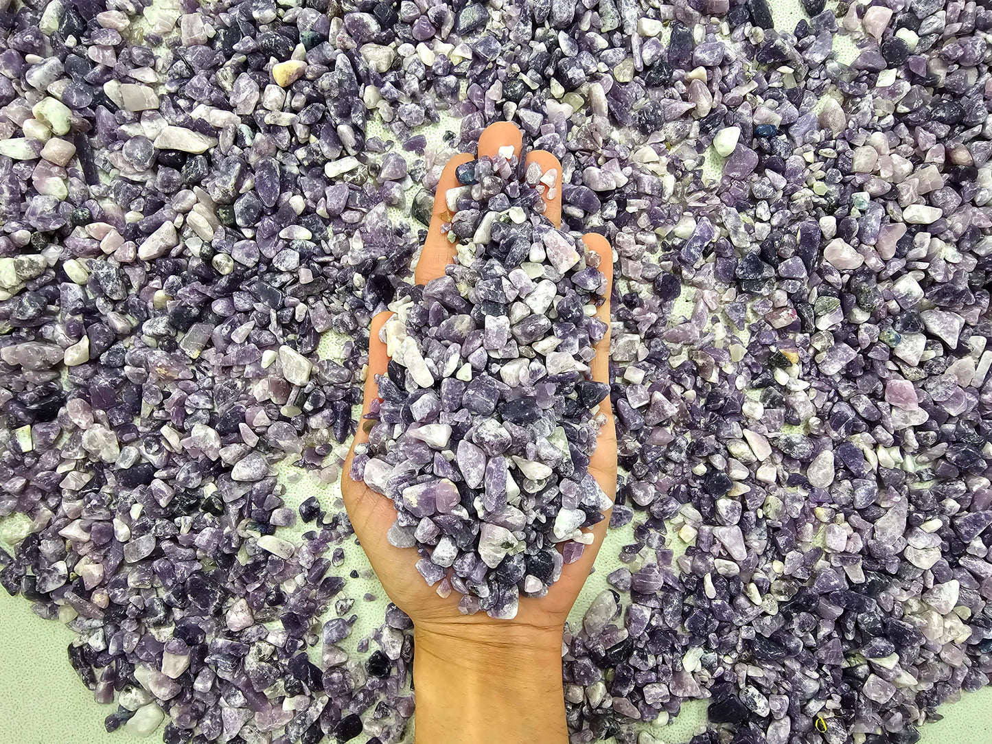 Tumbled Lepidolite Crystal Chips