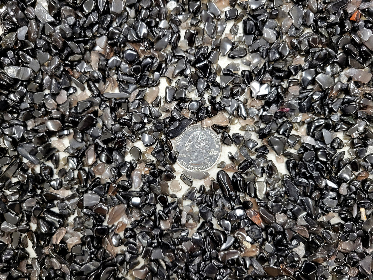 Tumbled Black Obsidian Crystal Chips
