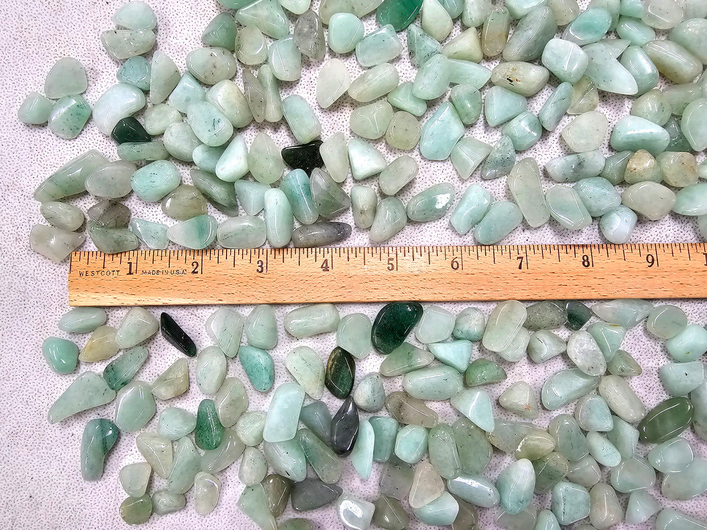 Mini Tumbled Green Quartz Crystals from South Africa