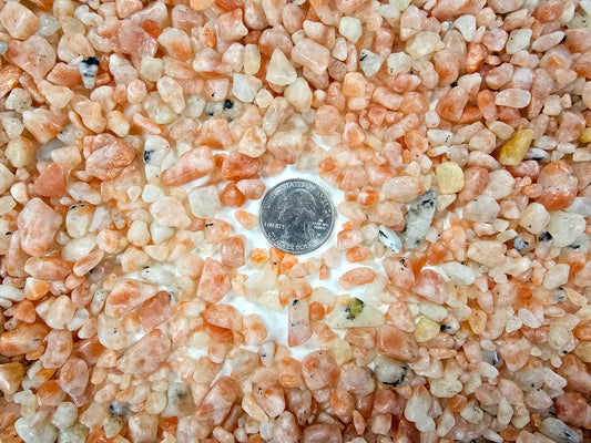 Tumbled Sunstone Crystal Chips