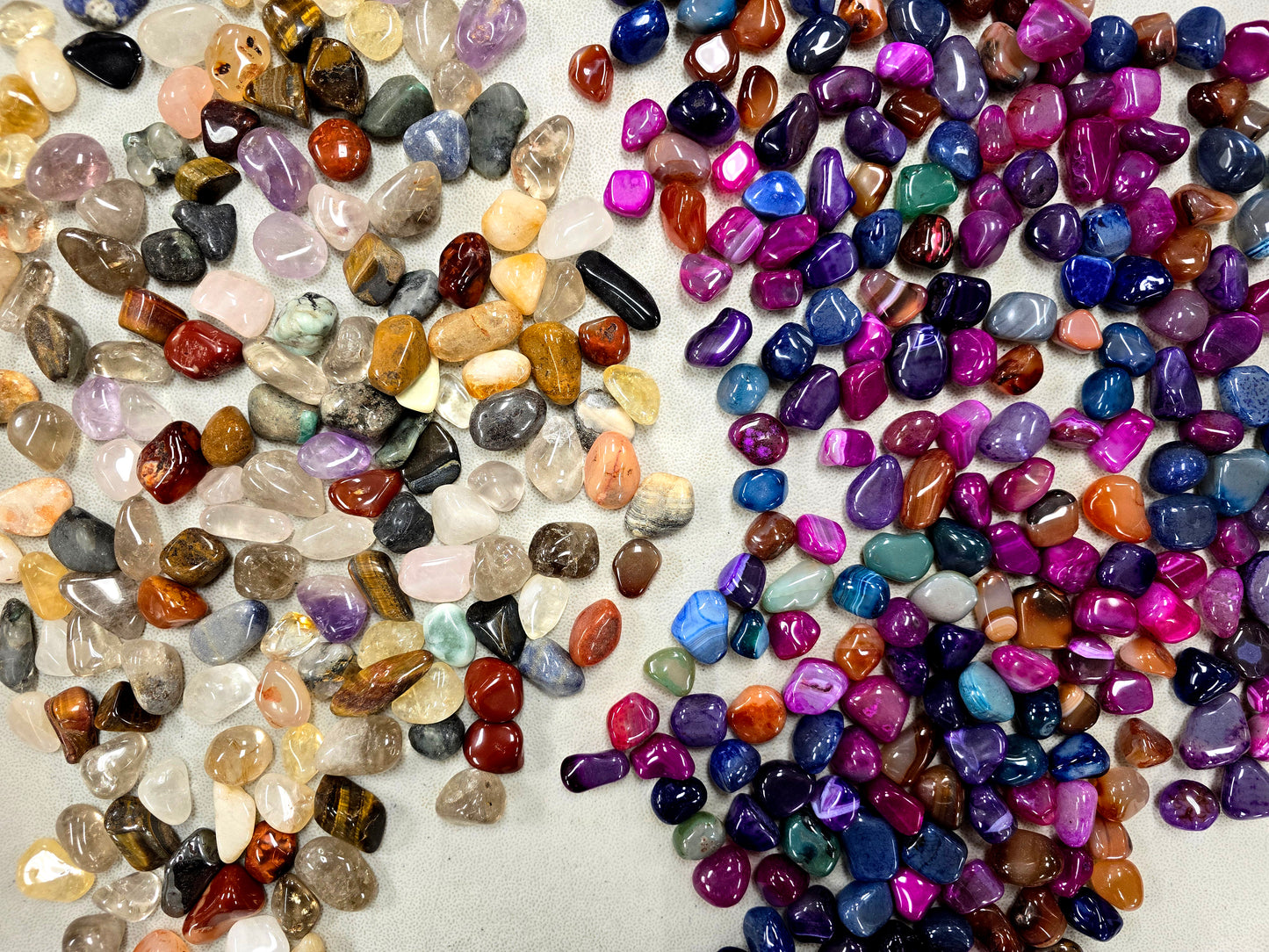 Tumbled Stones Mix - Natural & Dyed
