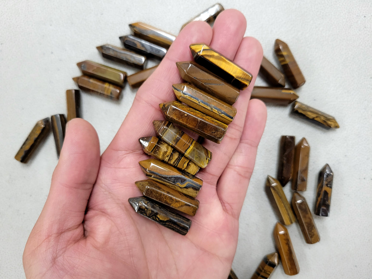 Tiger's Eye Crystal Mini Tower Points