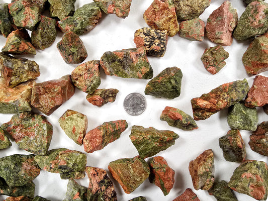 Unakite Rough Stones Bulk from South Africa