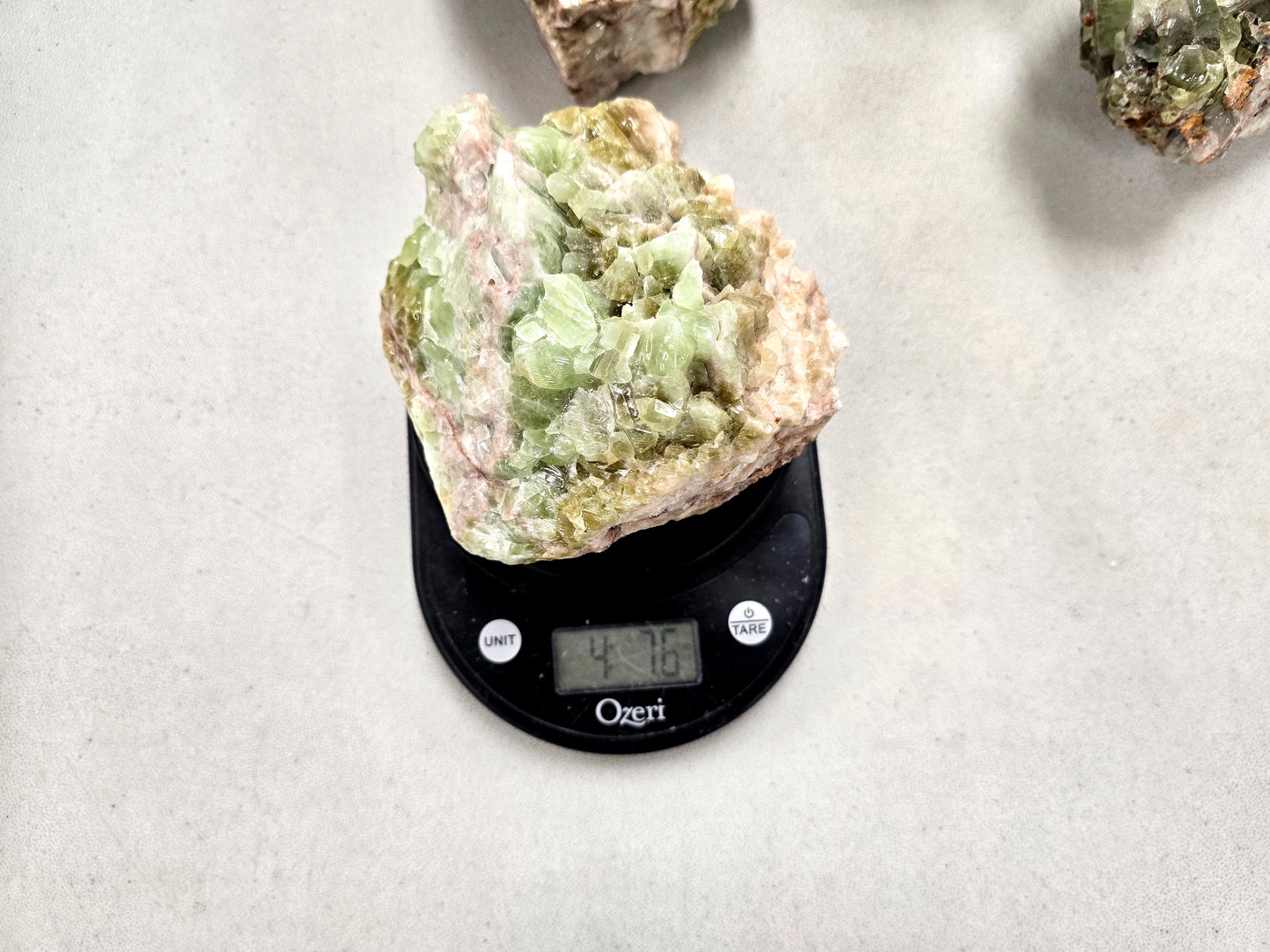 Green Calcite Crystal Large Pieces