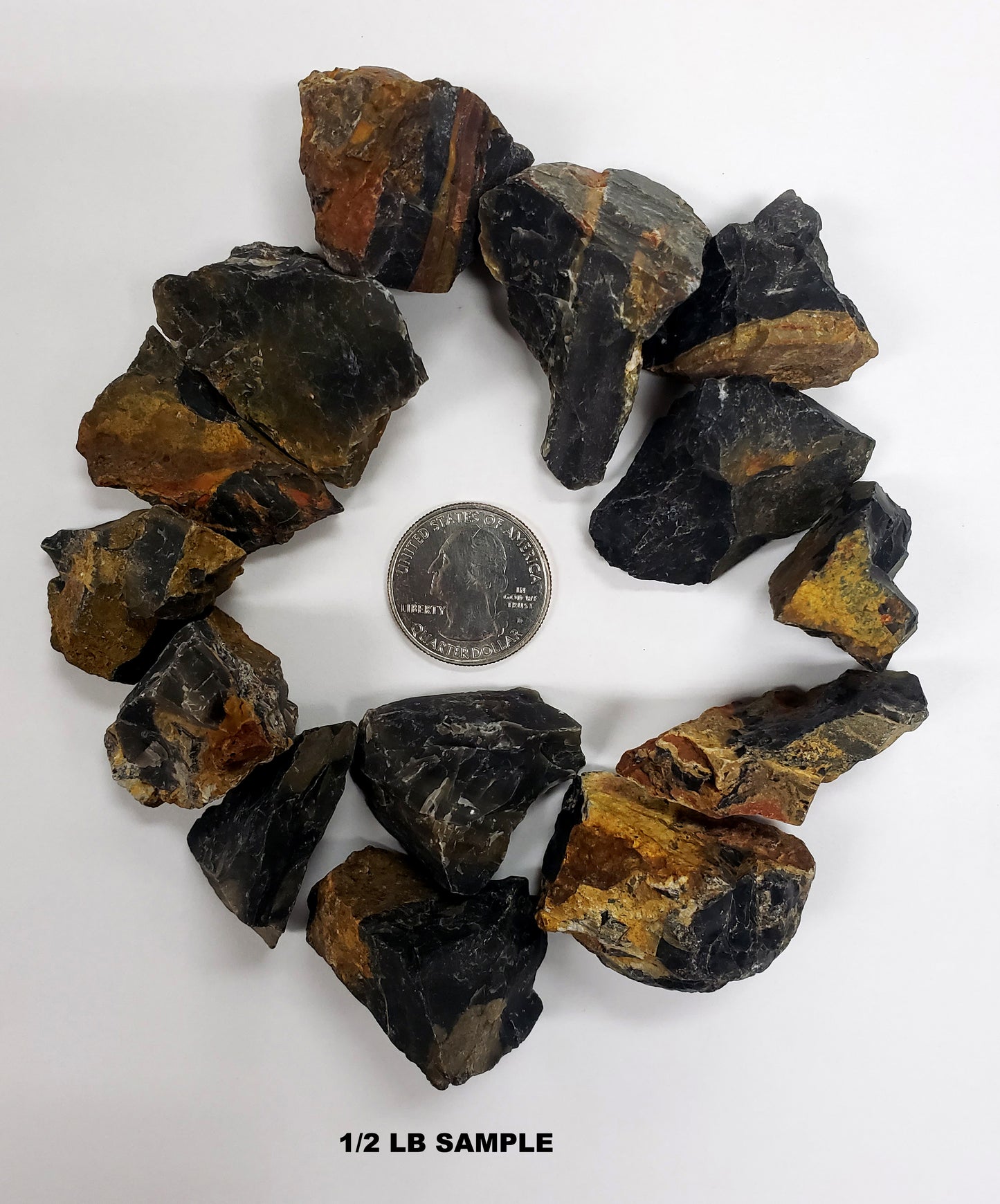 Black Onyx Stones - Rough Crystals Bulk