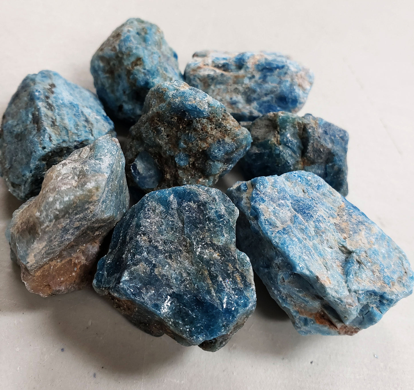 Blue Apatite - Rough Stones Bulk