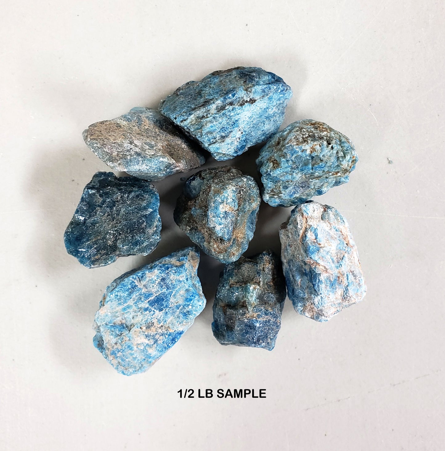 Blue Apatite - Rough Stones Bulk