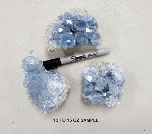 Raw Celestite Clusters - Celestite Geodes