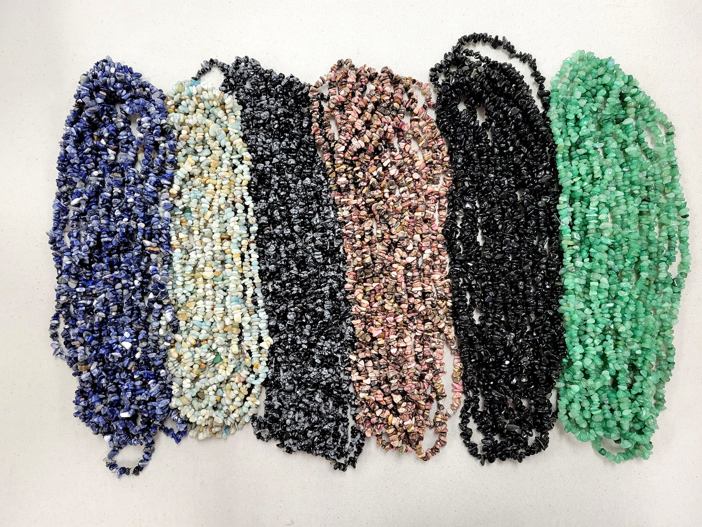 Tumbled Freeform Drilled Crystal Beads