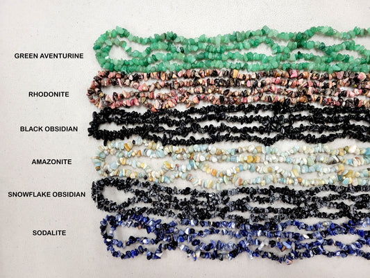 Tumbled Freeform Drilled Crystal Beads