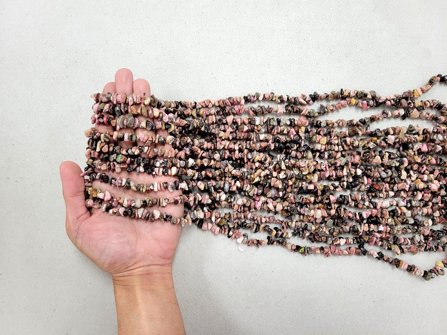 Tumbled Freeform Drilled Crystal Beads