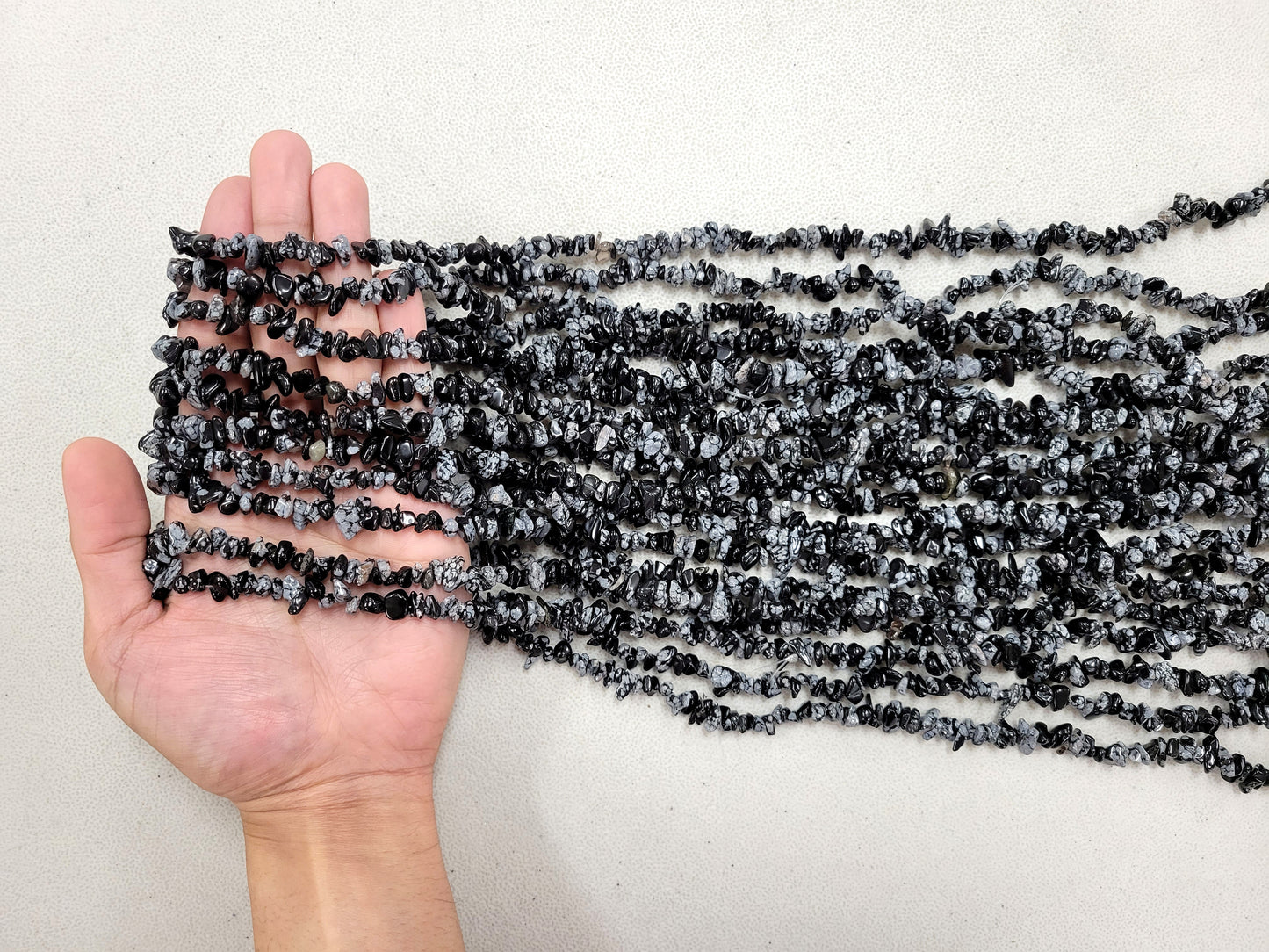 Tumbled Freeform Drilled Crystal Beads
