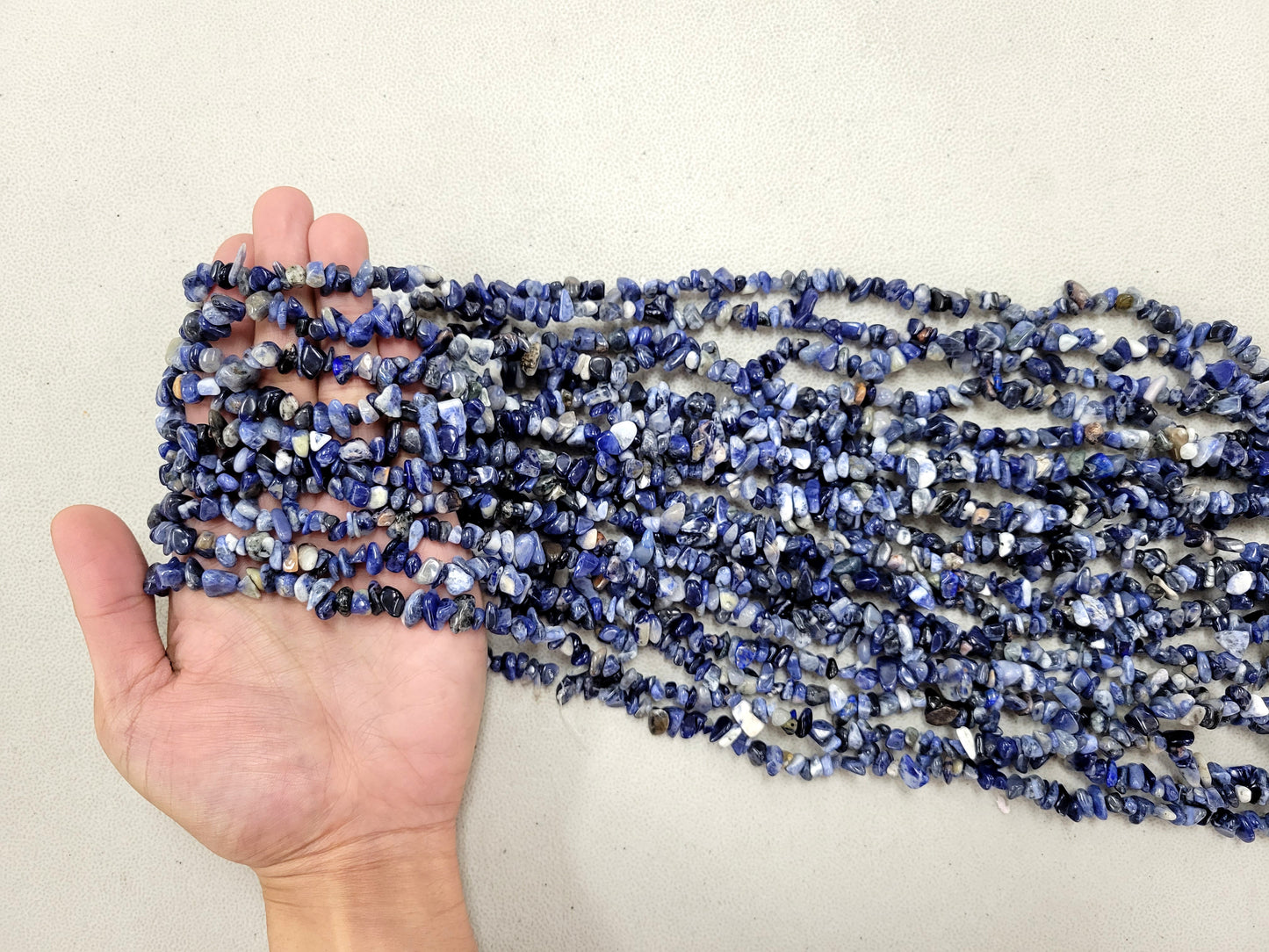 Tumbled Freeform Drilled Crystal Beads