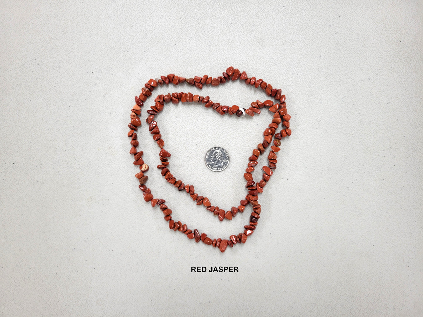 Natural Drilled Crystal Stone Chips - 34" Strand