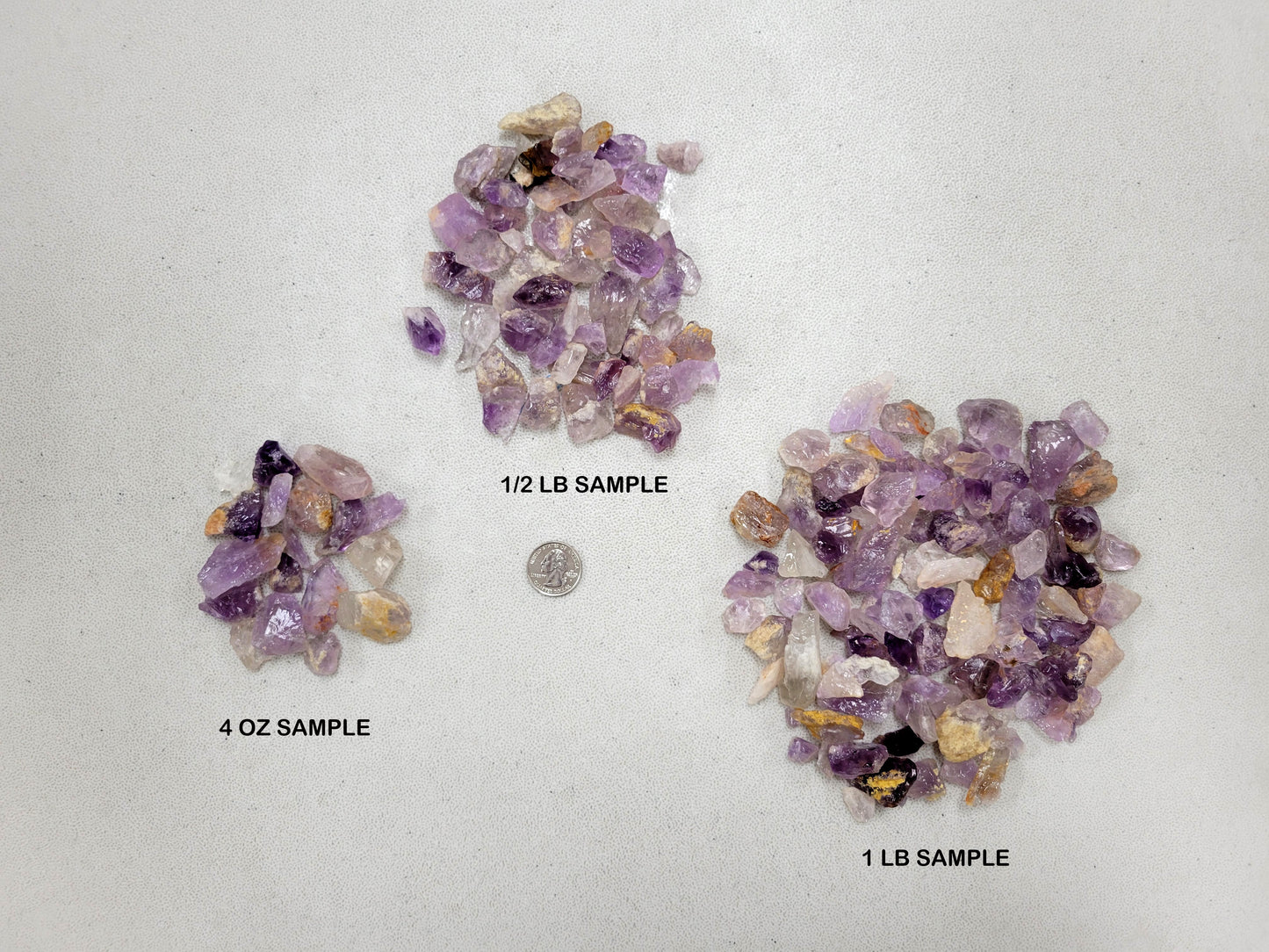 Crushed  Raw Amethyst Crystal Chips