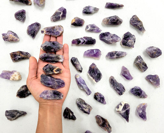 Dark Amethyst From India - Bulk Raw Crystals