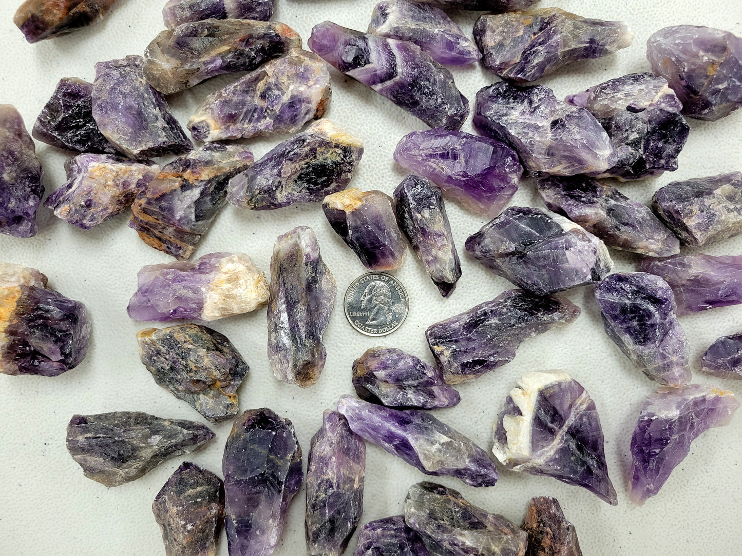 Dark Amethyst From India - Bulk Raw Crystals