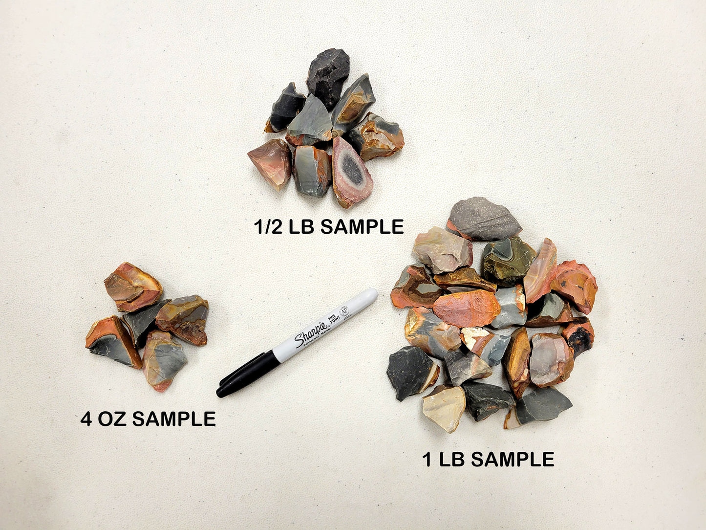 Rough Desert Polychrome Jasper Stones - Bulk Raw Crystals