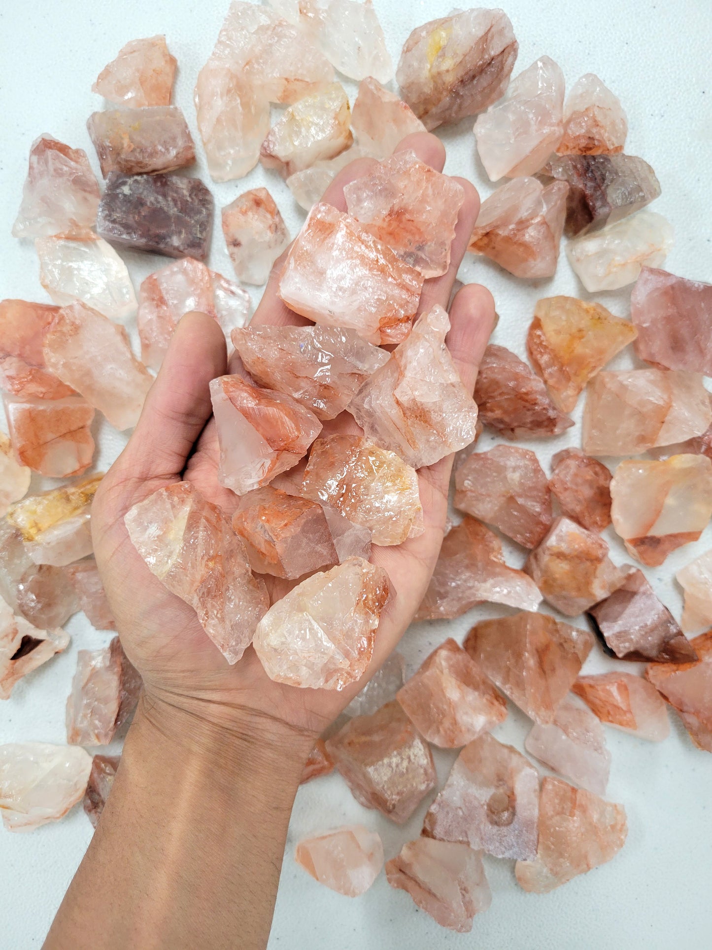 Fire Quartz Crystals - Raw Rough Stones Bulk