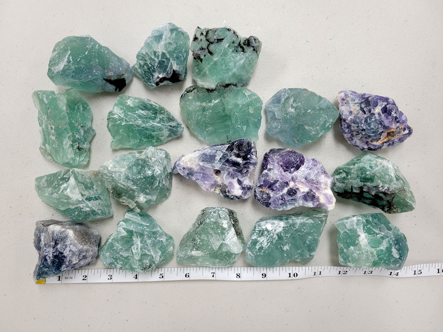 Raw Fluorite Crystal Chunks