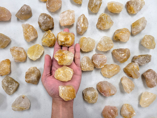 Raw Golden Healer Quartz Crystal Stones