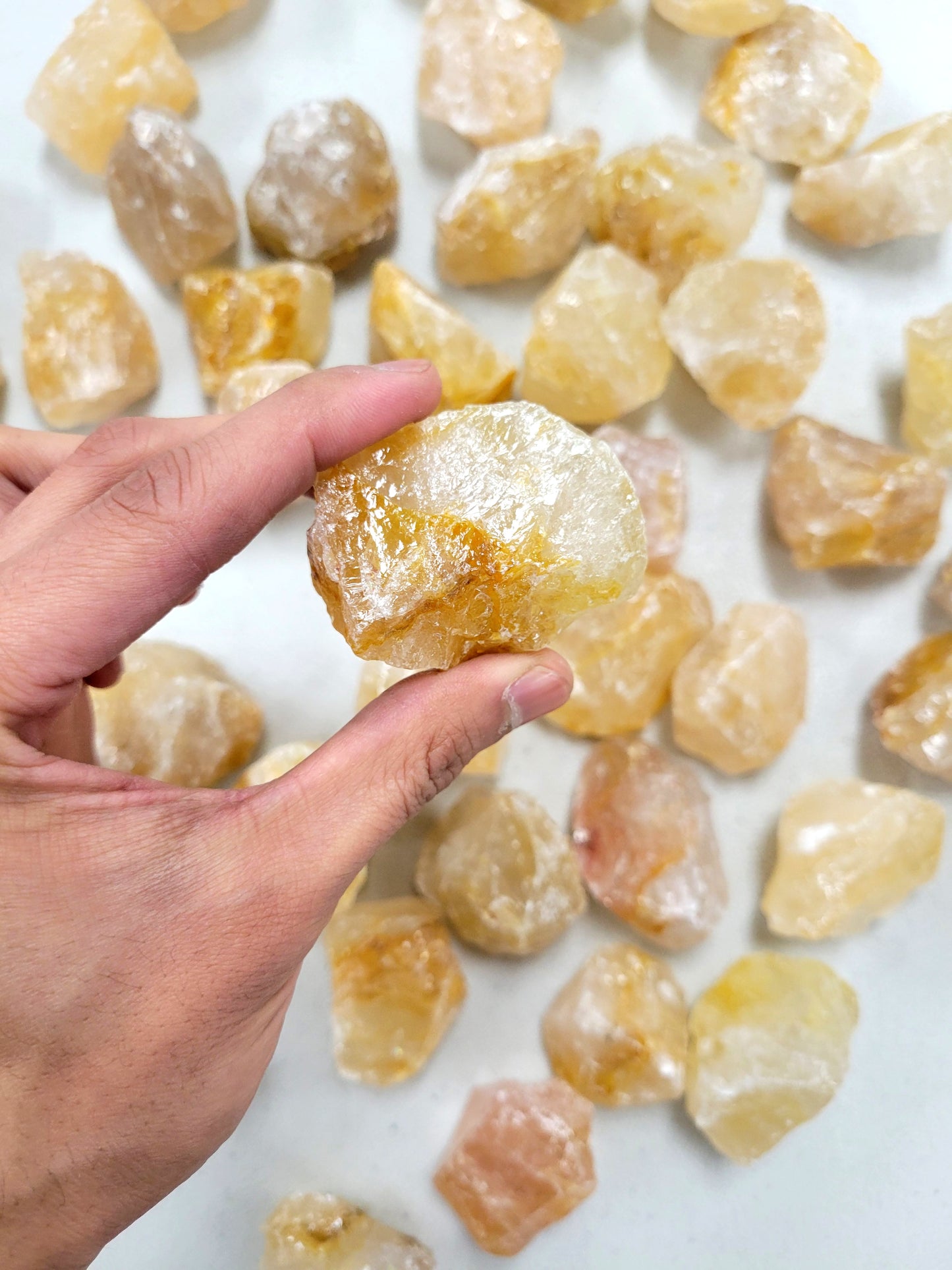 Raw Golden Healer Quartz Crystal Stones