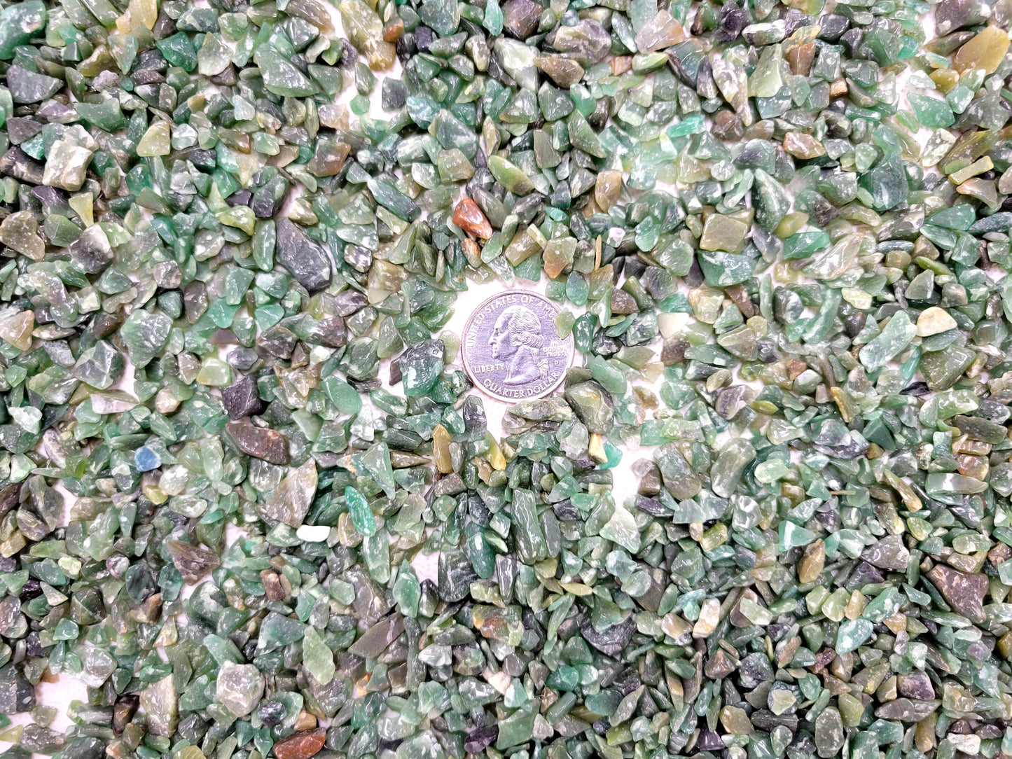 Tumbled Green Aventurine Crystal Chips Bulk