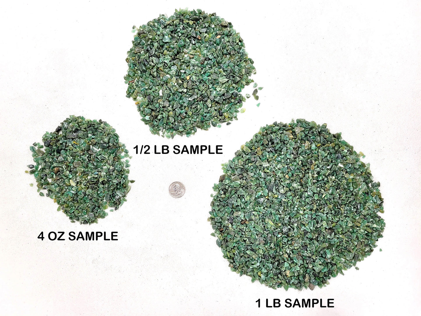 Tumbled Green Aventurine Crystal Chips Bulk