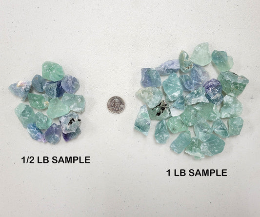 Green Fluorite Crystals - Rough Stones Bulk