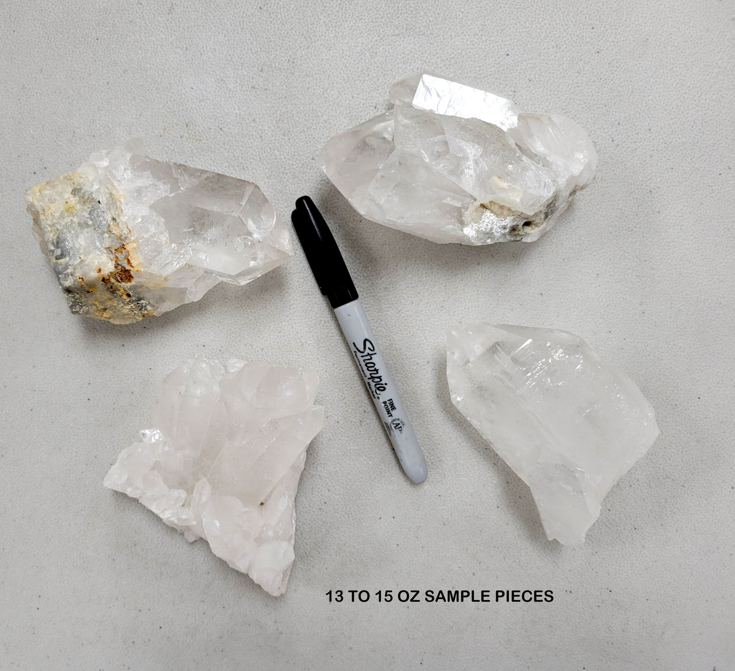 Large Clear Quartz Crystal Clusters From Brazil