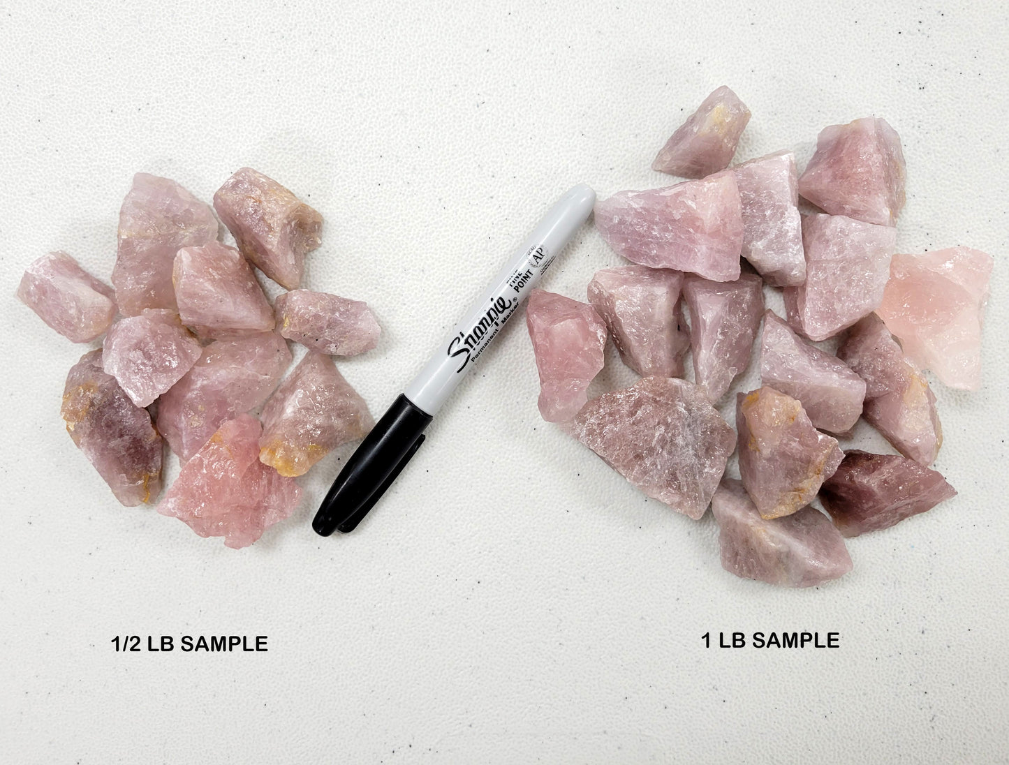 Lavender Rose Quartz Crystals - Raw Rough Stones Bulk
