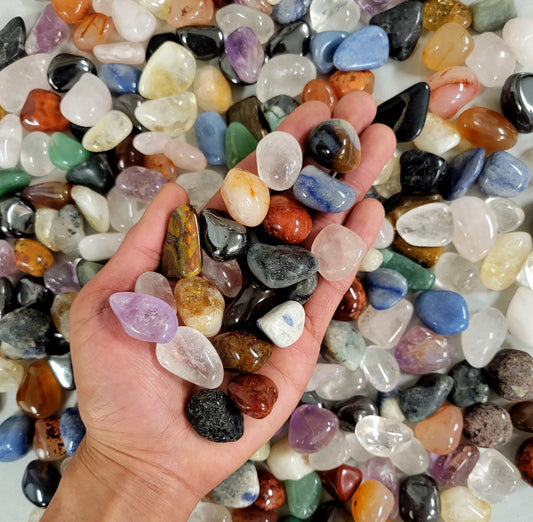 Mixed Tumbled Stones Bulk -Pendant Size 1/2" to 1"