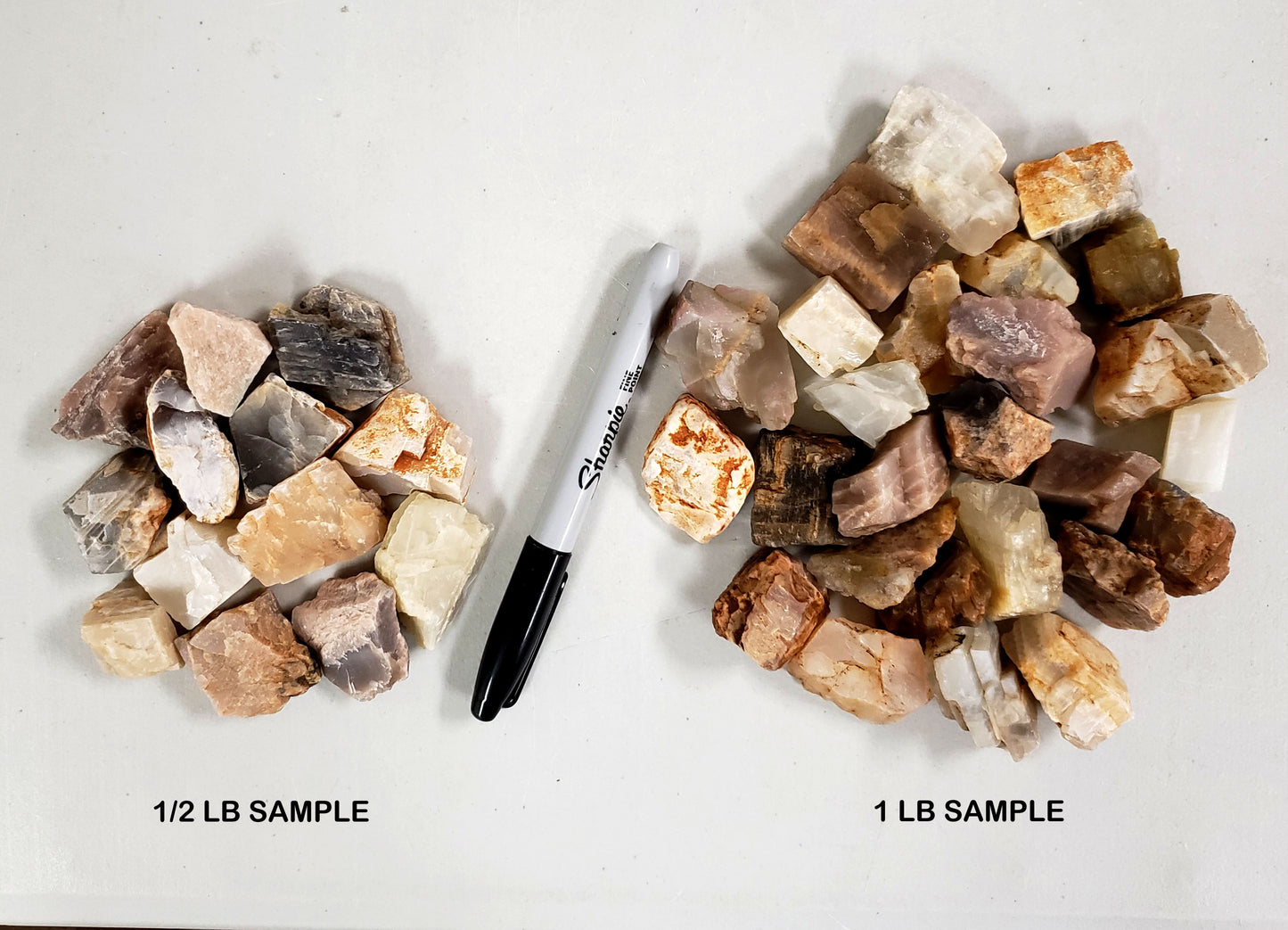 Moonstone Crystals - Rough Stones Bulk