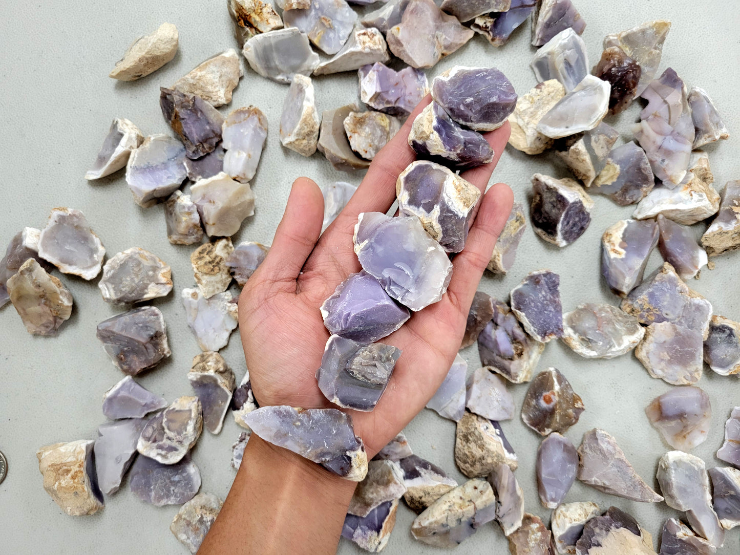 Natural Purple Agate from Mexico - Bulk Rough Stones