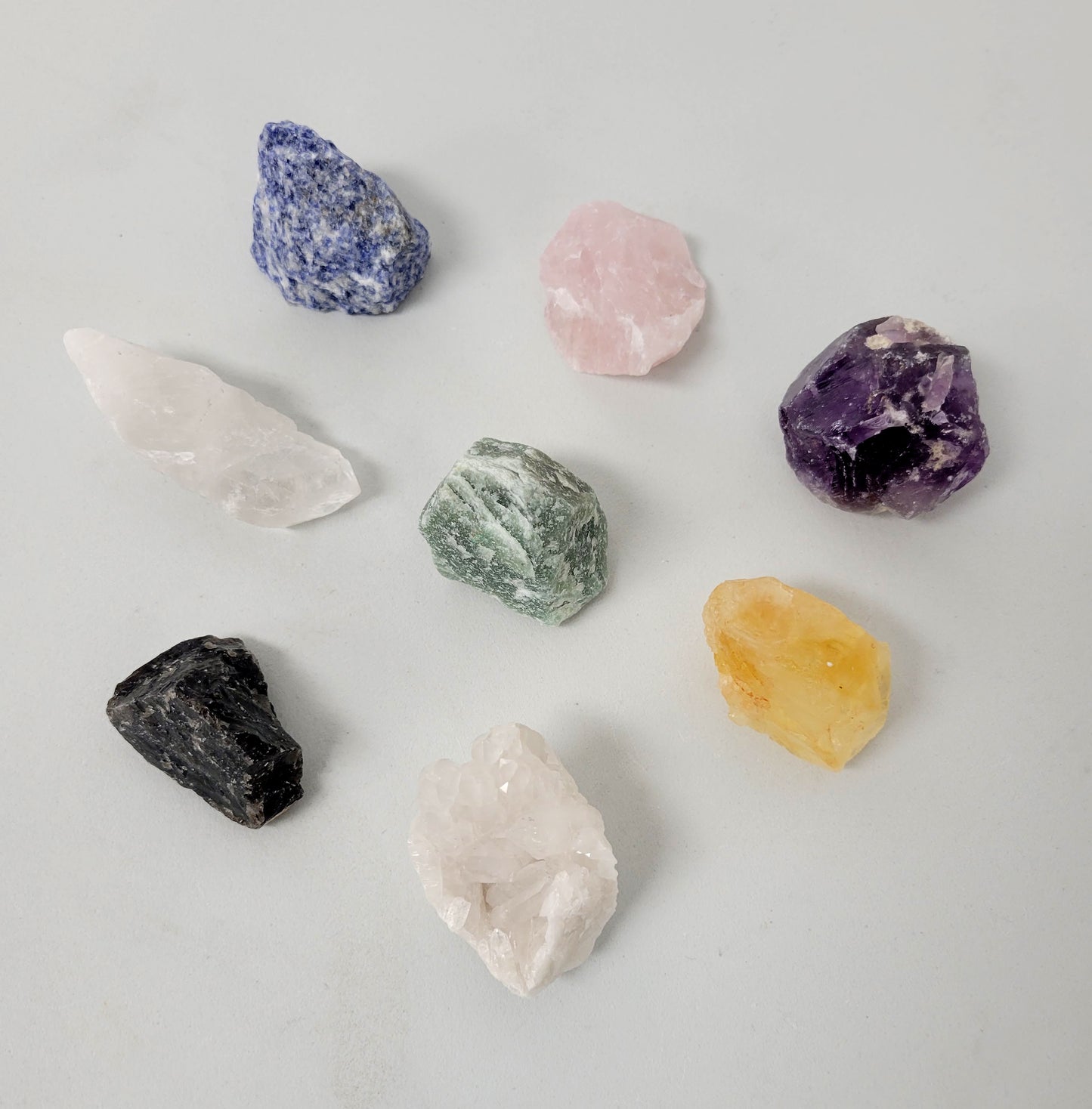 QUARTZ CRYSTALS SET - 8 PCS Quartz Family Set
